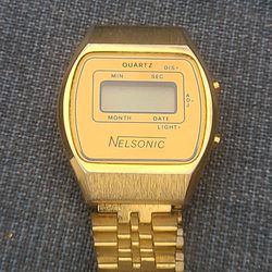 vintage Nelsonic Quartz digital women's watch