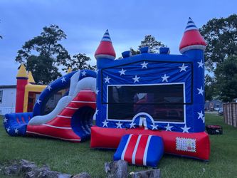 Patriot Bounce House and Slide Combo RENT