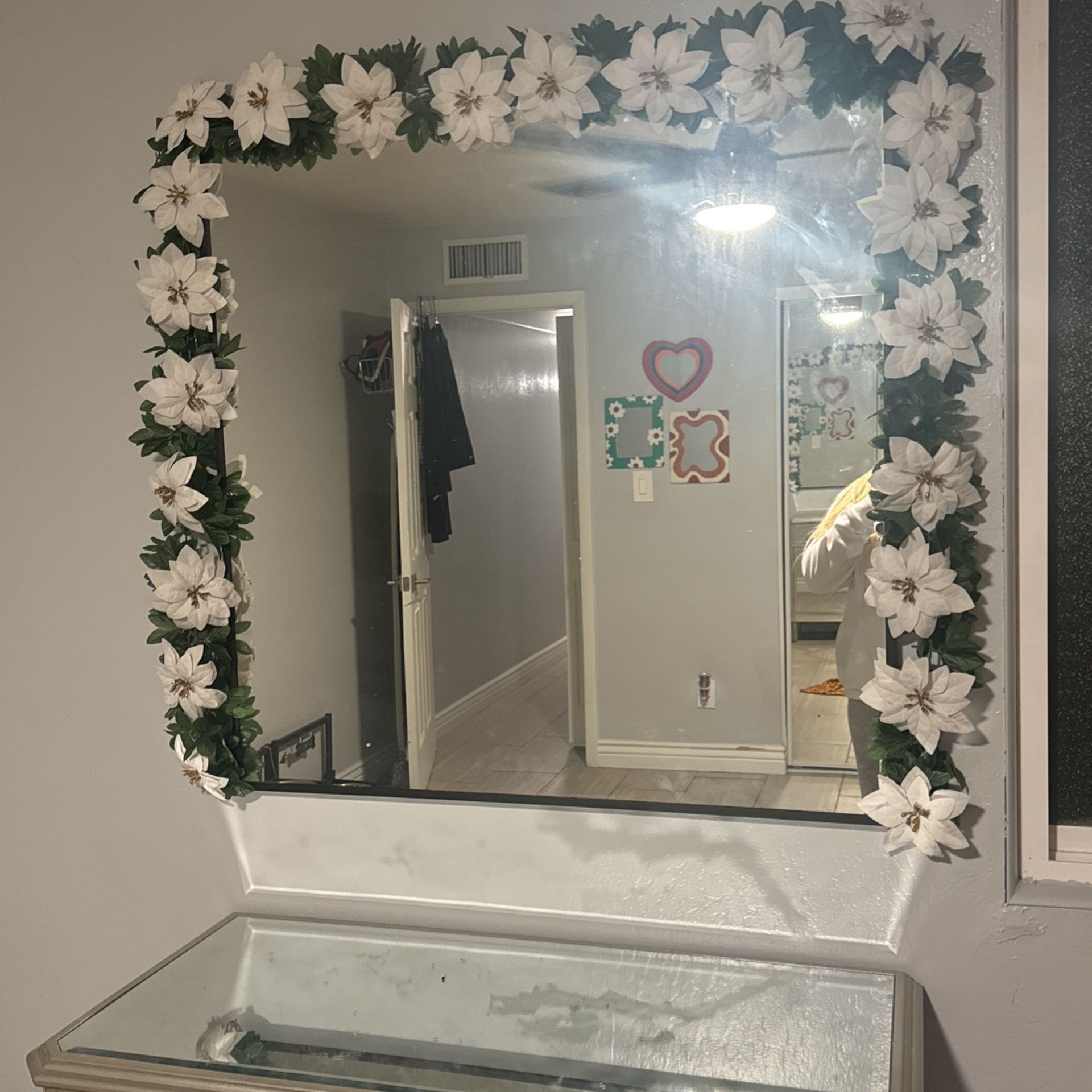 Mirror With Flowers