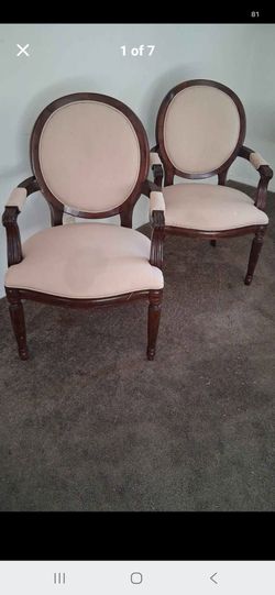 Pair of French Louis XVI Style Armchairs