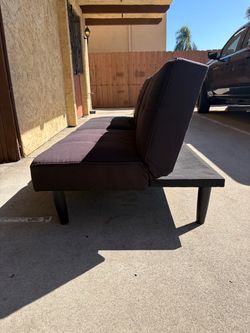 Black Futon Sofa Bed – Foldable – Excellent Condition