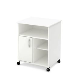 Wayfair White Printer Stand with Wheels New 