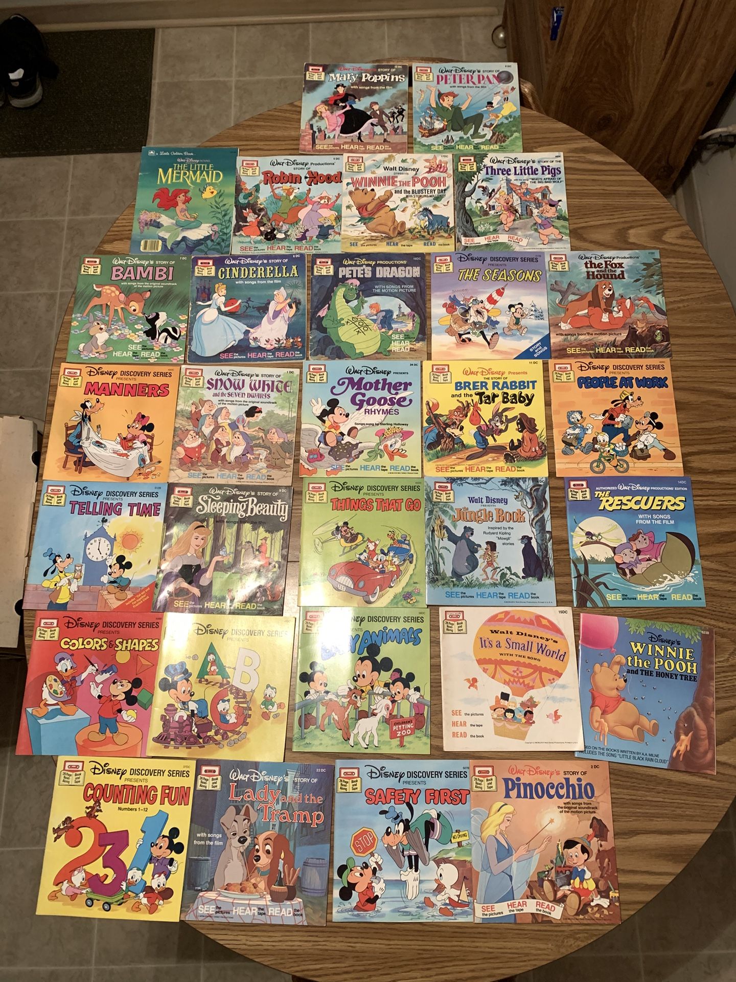 Children Books 54 of them with 30 read along tapes and sing-a-longs. Disney, Sesame Street and much more