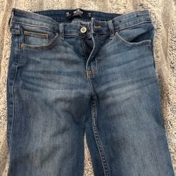 blue hollister flared jeans size 27