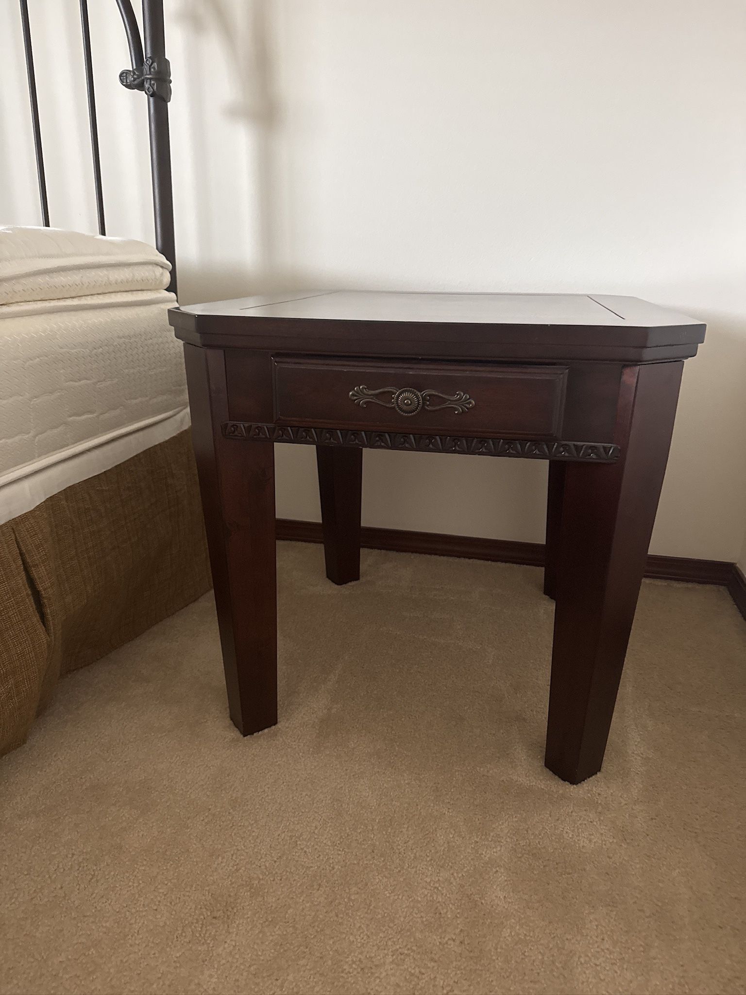 Pair Of Wooden End Tables