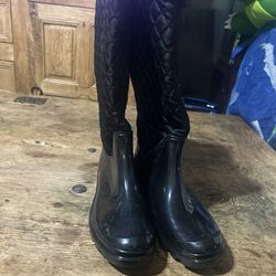 JF black rain boot size 5.5 size 36 