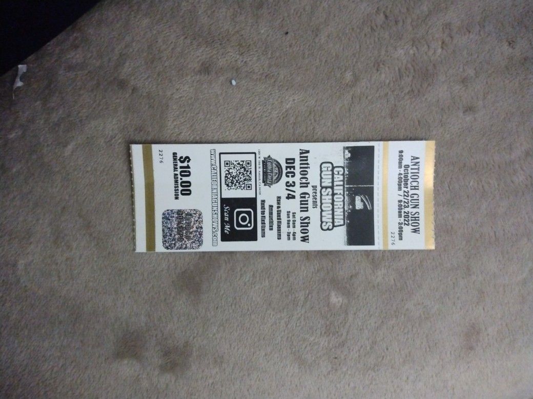 Antioch Show Ticket