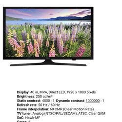 Samsung - 40" Class (40" Diag.) - LED - 1080p - Smart - HDTV