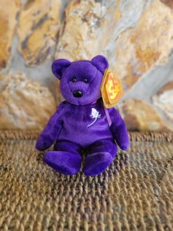 NEW 1997 TY "Princess Diana" Memorial Fund Beanie Baby Bear