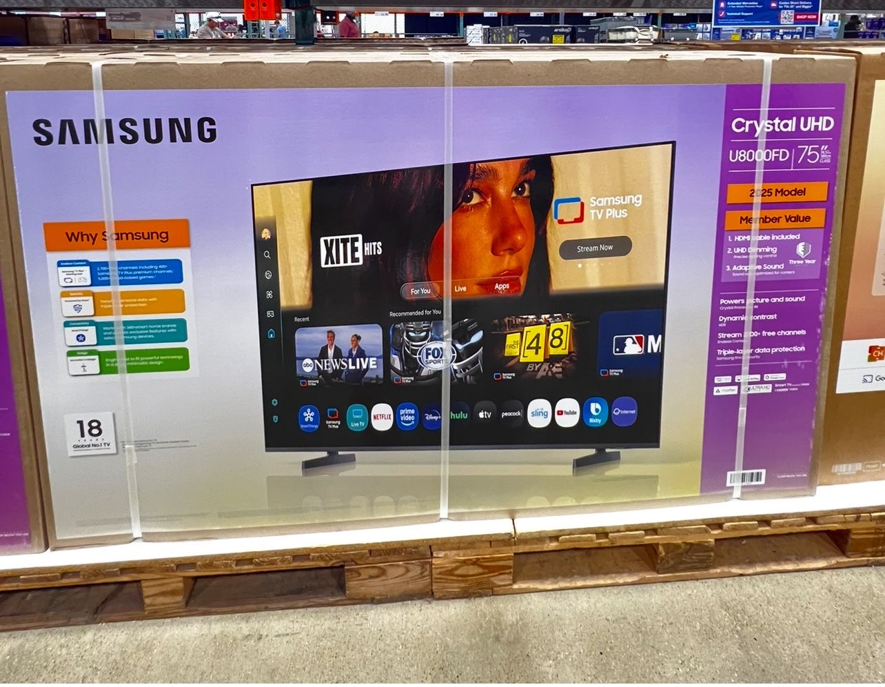 Brand New SAMSUNG 75U8000F 75" CLASS (74.5" DIAG) 4K UHD LED LCD TV Take Now With Down Pay Biweekly, Monthly