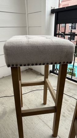 Set of 2 Upholstered Counter/Bar Stools – $60 for the Pair