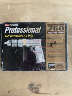 Professional 1/2” Reversible Air Drill