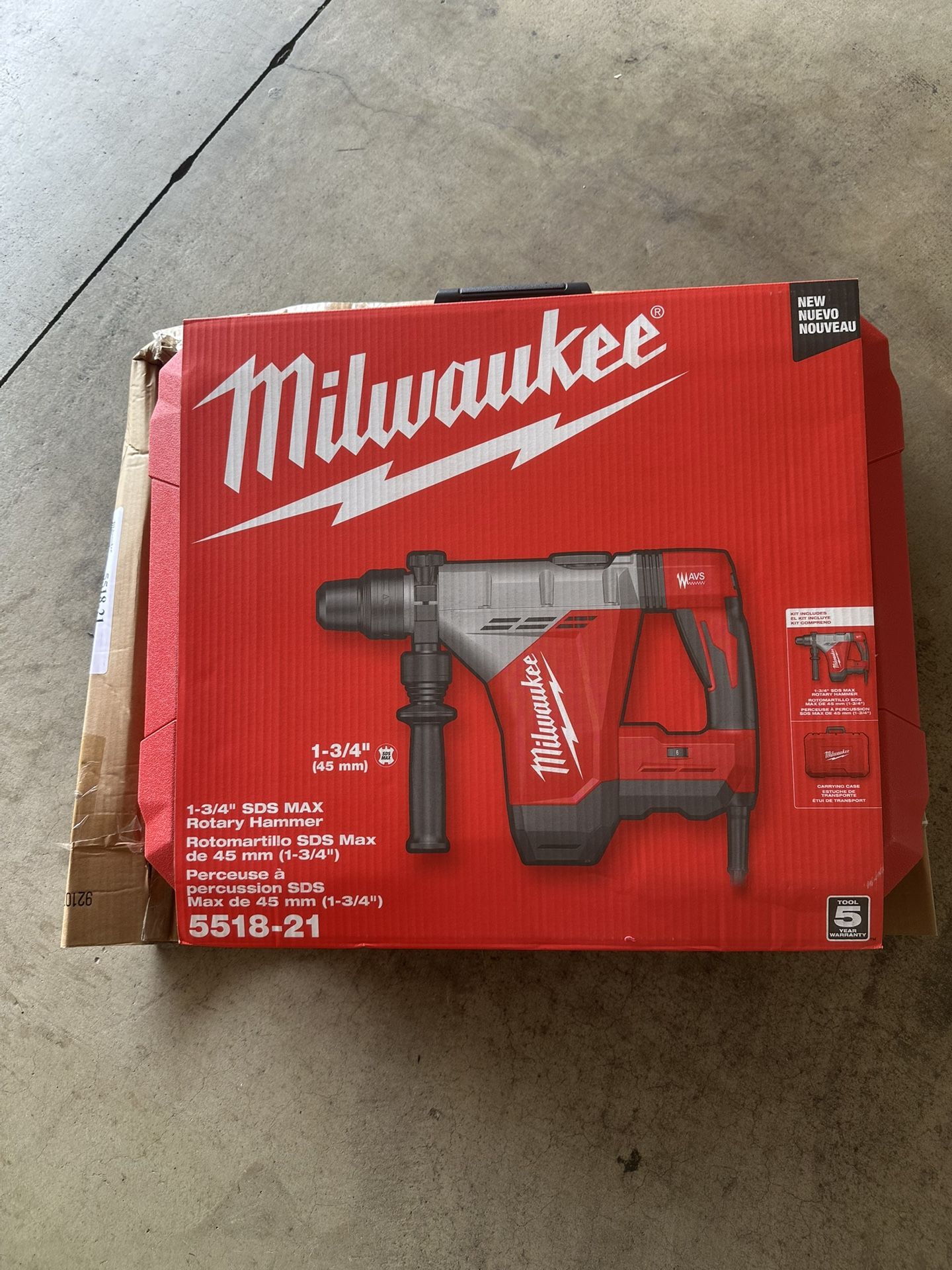 Milwaukee 1-3/4 in. SDS-MAX Rotary Hammer