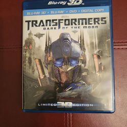 Transformers Dark Of The Moon 3D Blu-ray, Blu-ray + DVD 