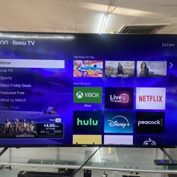 onn 55” Class 4K UHD Roku Smart Television, 100012586