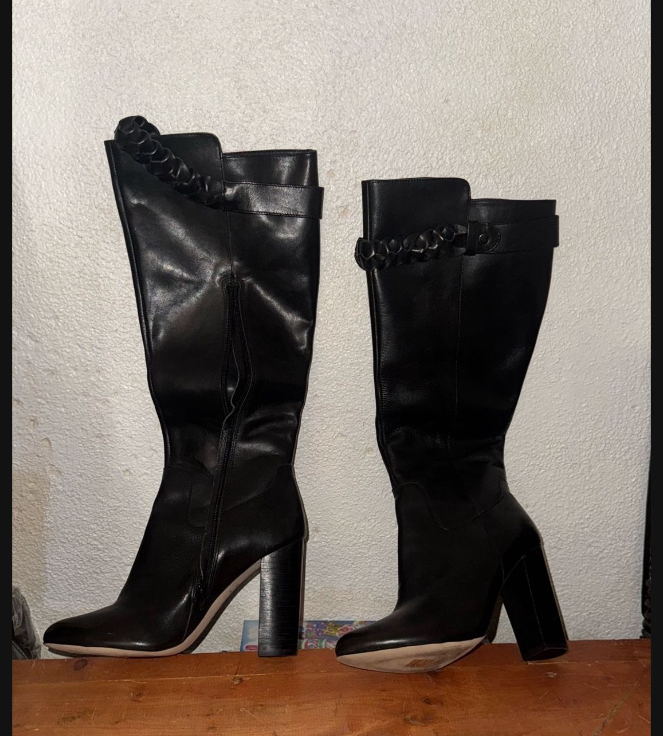 Black Saks Fifth Avenue  Boots Size 8 1/2 