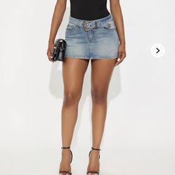 Mini Denim Skirt