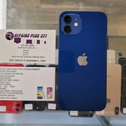 Blue iPhone 12 128gb AT&T Cricket Net10 Straight Talk