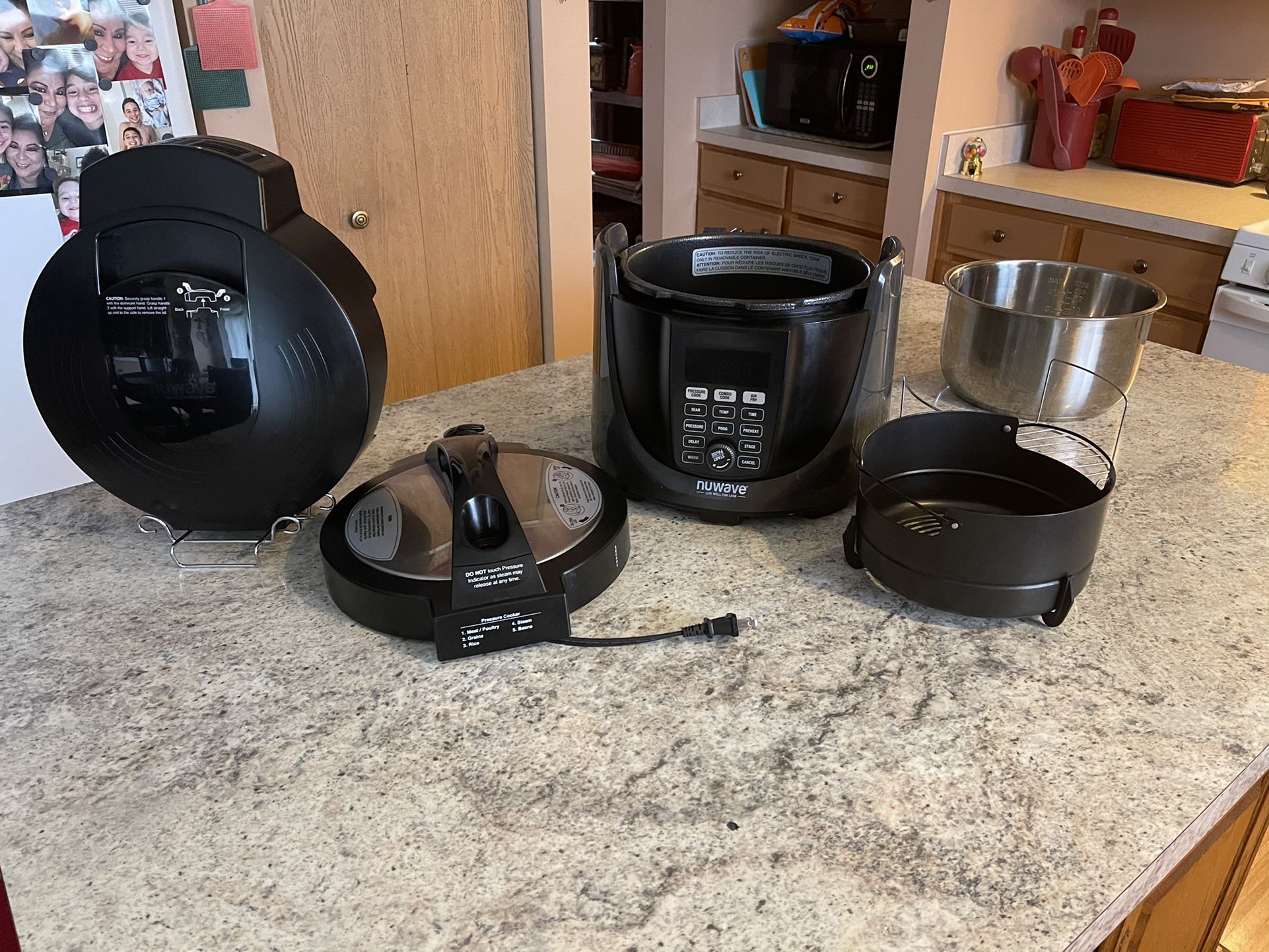 Nuwave duet pressure cooker and air fryer combo