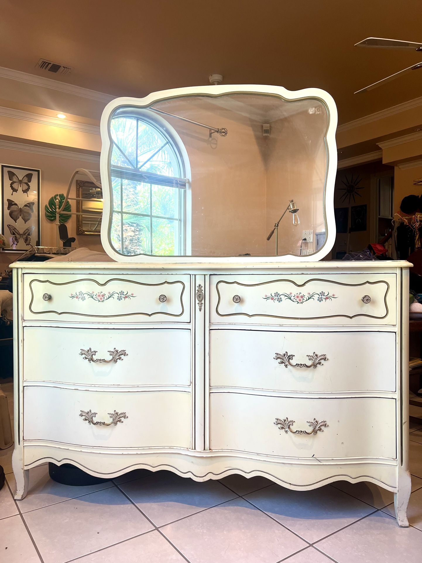French Provincial Dresser Tall