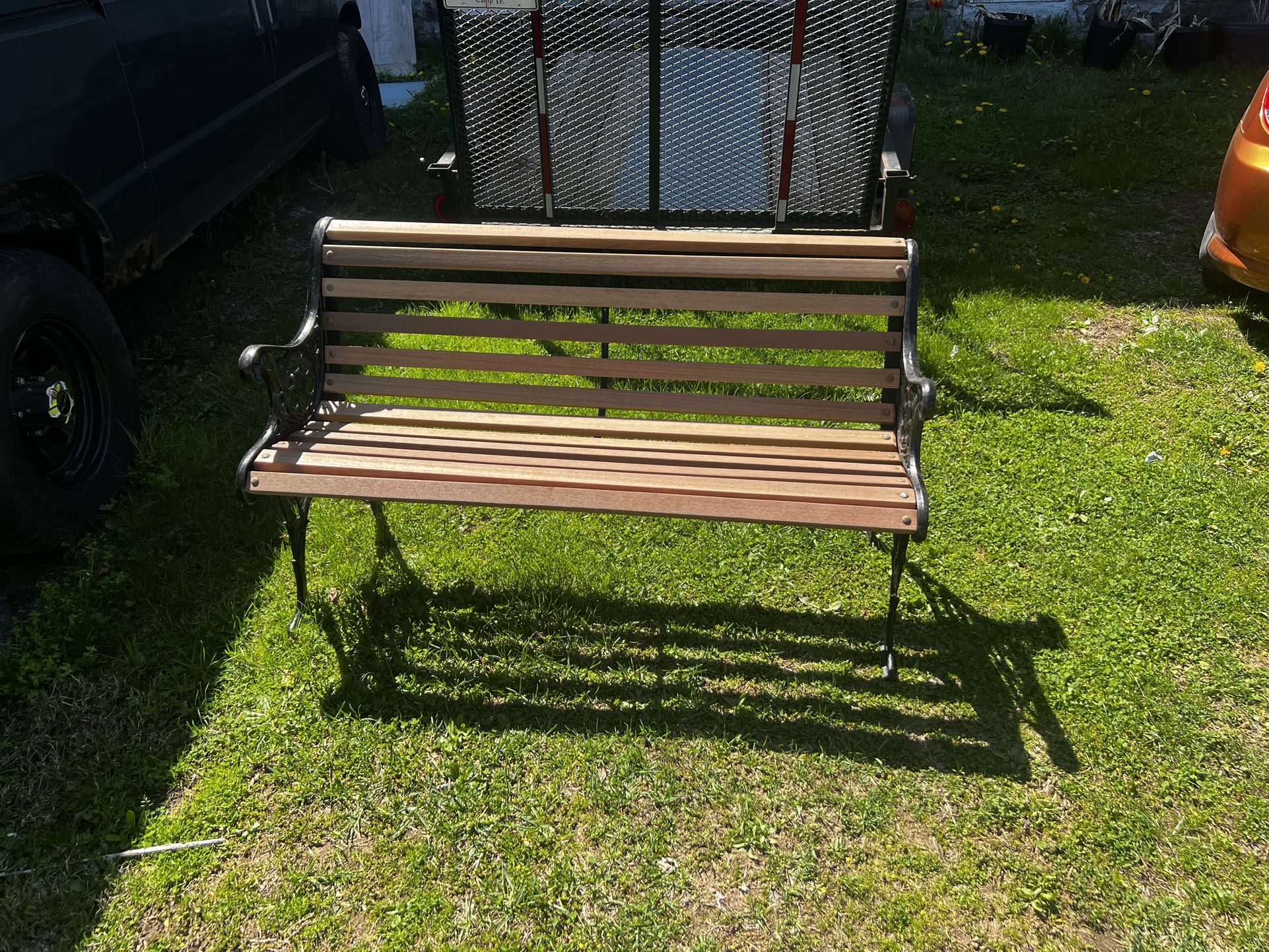 antique garden bench
