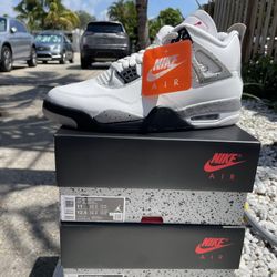 Jordan 4 White Cement 