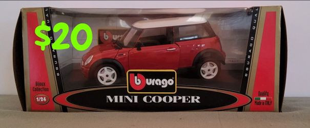 Burago 1:24 scale Mini Cooper (reference 3379) from the Gold Collection,   $20