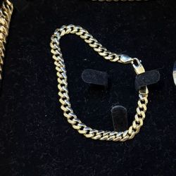 5mm Cuban 14kt Gold Bracelet 