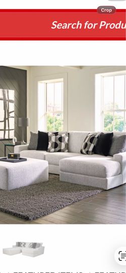 123 inch Jackson Arctic Arlo Modular Sectional Left Facing