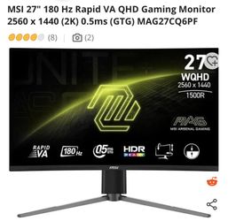 Curved Gaming Monitor