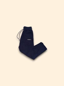 YoungLA open leg sweatpants navy blue mens size small