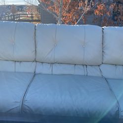 White Leather couch