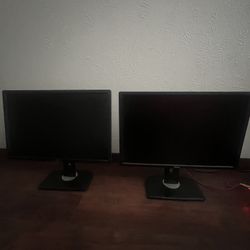 2 24” Dell Monitors
