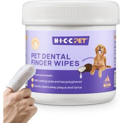 Pet dental finger wipes
