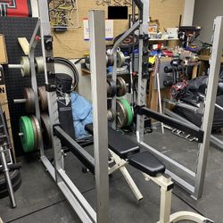 Promaxima Power Rack W/ Parabody FID Bench- Heavy Duty, Made In USA