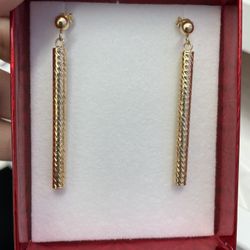 Aretes 10k Oro Real 