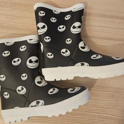 NBC Jack Skellington Rain Boots Youth Size 7