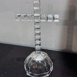 8.5” Crystal Cross Table Top Night Light Topper