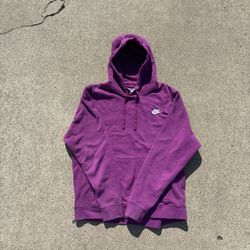 Nike Sportswear Club Fleece Hoodie Men Purple Pullover TALL/COUPE LONGUE/ALTO SIZE L