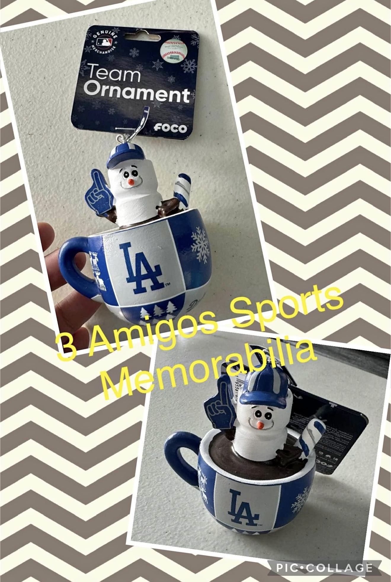 Los Angeles Dodgers S’mores Mug Ornament 