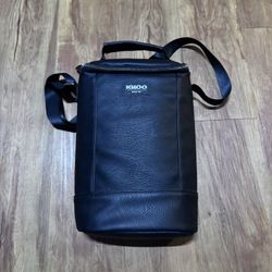 Igloo Luxe Leather Beverage Tote Cooler Bag Igloo Beverage Tote MaxCold insulate