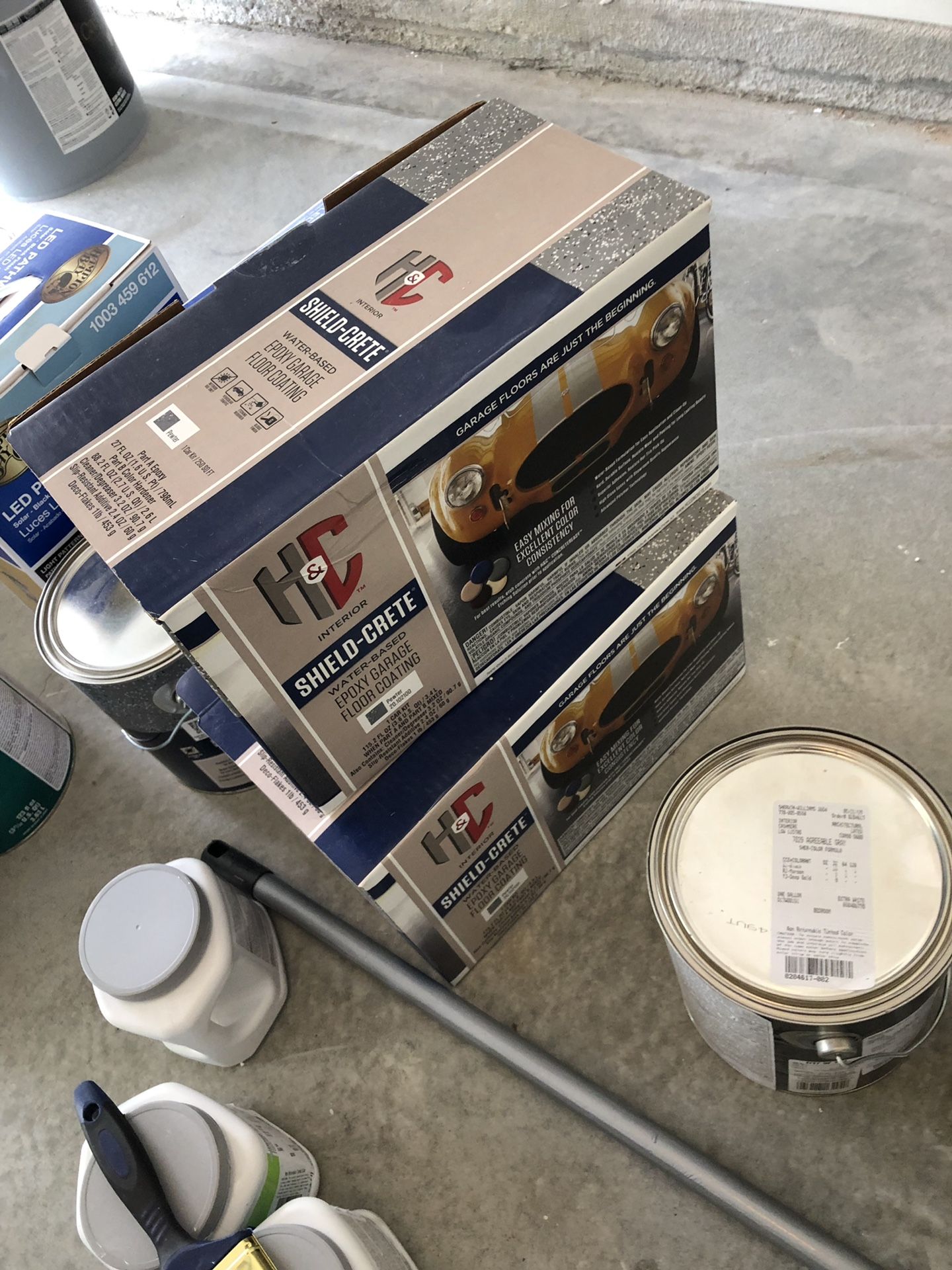 2 new epoxy for garage
