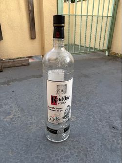 Ketel one glass display bottle
