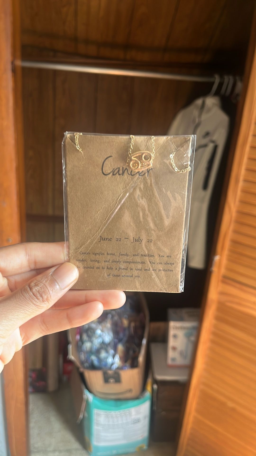 Cancer Horoscope Necklace