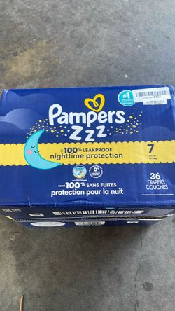 Pampers ZzzZ Nighttime Diapers Size 7, 36 Count