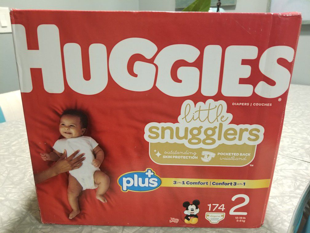Huggies Size 2 Little Snugglers Diapers - 174 ct