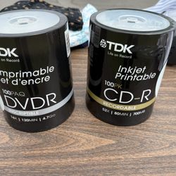New DVDR Or CD-R Pack Of 100