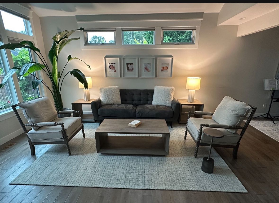 Gray Microfiber Couch