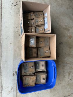 Vintage Post Office Box Doors
