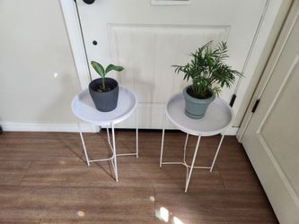 New White Metal Plant Stand with removable tray